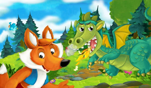 Ejderha ile fox'ın bahçesinde 