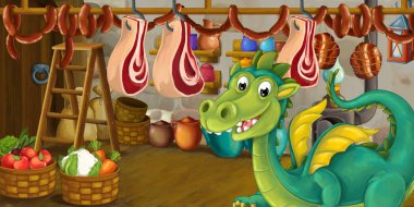 Bodrum gıdalardan çalmak ejderha 