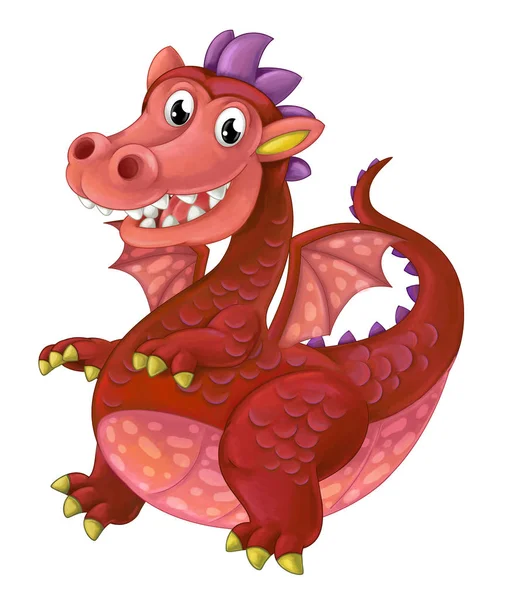 Cartoon mythical dragon