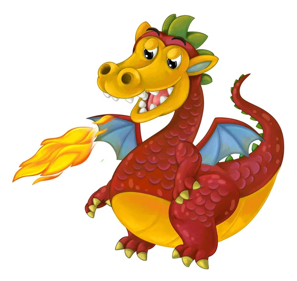 Cartoon mytiska dragon — Stockfoto