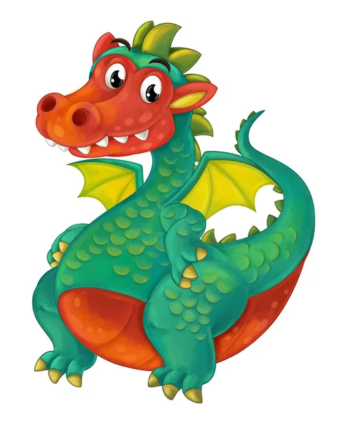 Cartoon mythical dragon