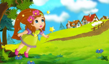 çizgi film peri holding değnek