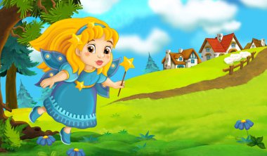 çizgi film peri holding değnek