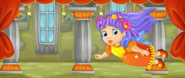 renkli büyücü uçan