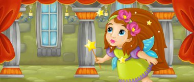 renkli peri holding değnek 