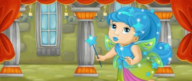 renkli peri holding değnek 