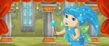 renkli peri holding değnek 