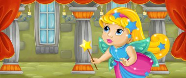 renkli peri holding değnek 