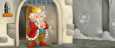 Çizgi film Kral castle yakınındaki