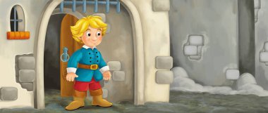 Çizgi film Kral castle yakınındaki