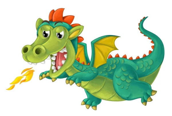 Cartoon dragon voor fairytale — Stockfoto