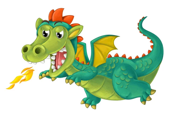 Cartoon dragon for fairytale