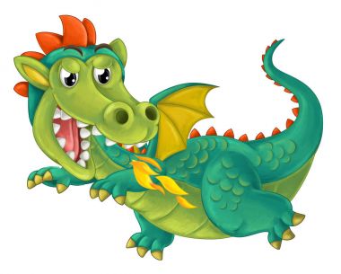 efsanevi dragon için peri masalı
