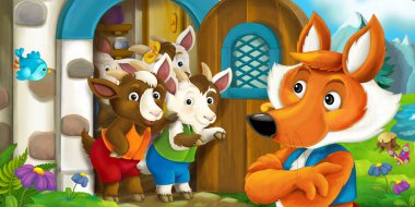 çizgi film fox keçi ile