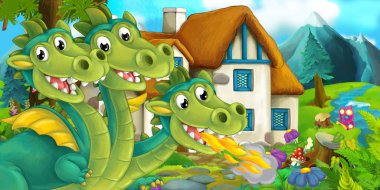 fairytale house yakınındaki efsanevi Ejderha