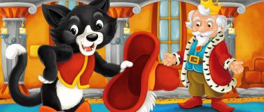 Çizgi film çocuk Kral ile