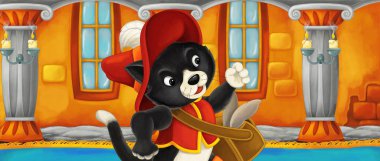 çizgi film siyah kedi