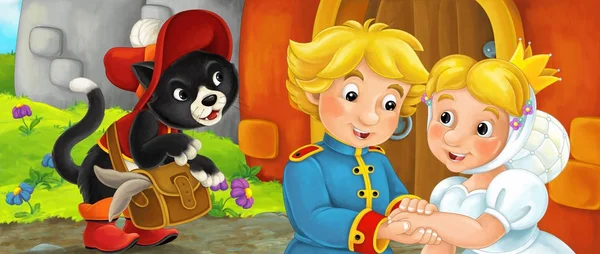 Çizgi film kraliyet çift