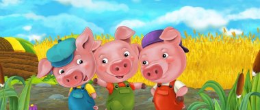 Komik üç domuz çizgi film