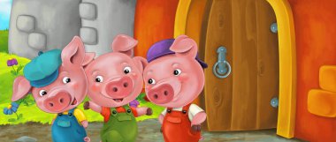 Komik üç domuz çizgi film