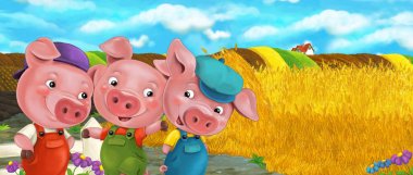 Komik üç domuz çizgi film
