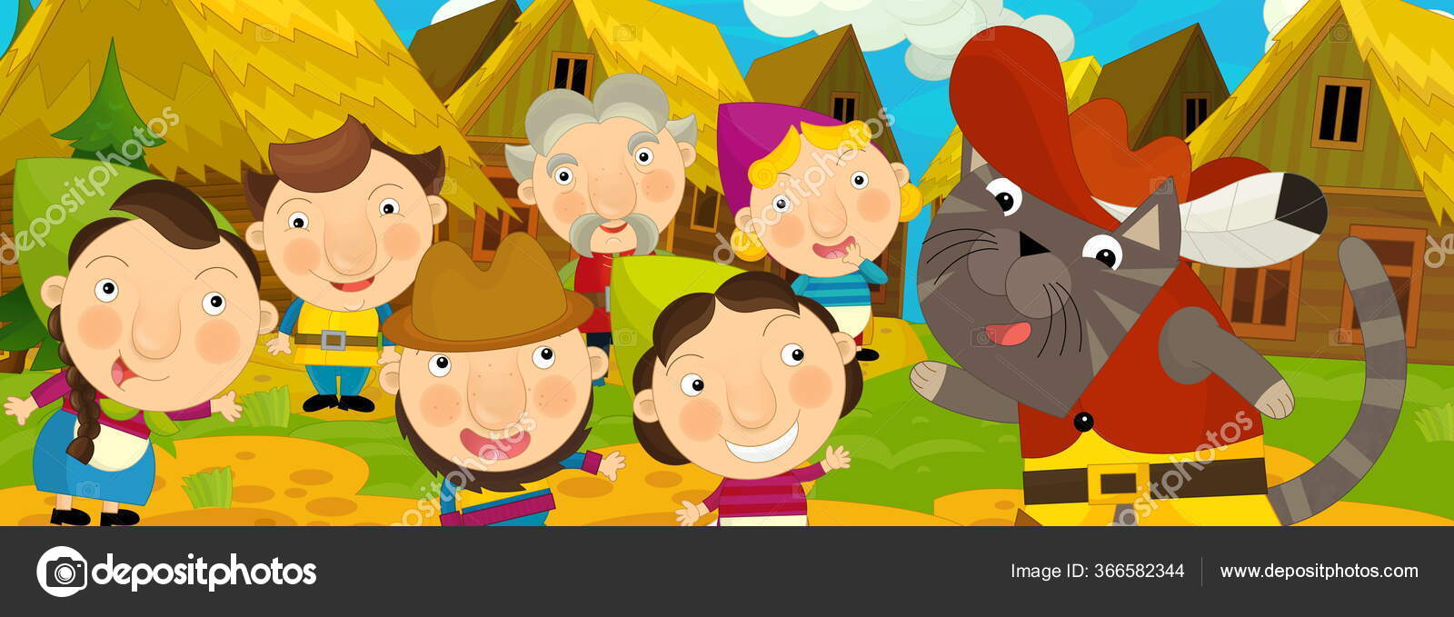 Dessin Anime Avec Chat Chevalier Sur Illustration Voyage Pour Les Image Libre De Droit Par Agaes8080 C