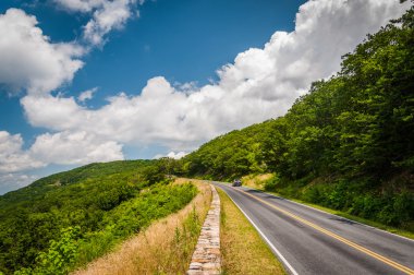 Skyline drive, shenandoah Milli Parkı, virginia.