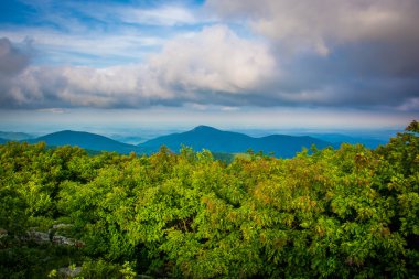 Hawksbill Zirvesi, ŞA gelen Blue Ridge dağlarının görünümü