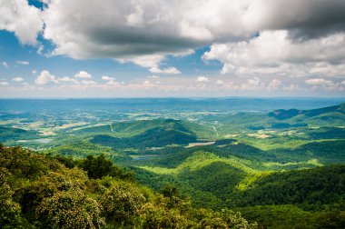 Skyline sürücü, Shenandoah Shenandoah Vadisi'nin görünümü 