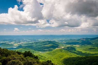 Skyline sürücü, Shenandoah Shenandoah Vadisi'nin görünümü 