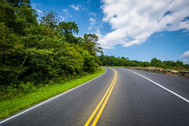 Skyline drive, shenandoah Milli Parkı, virginia.