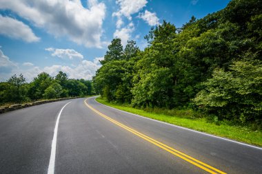 Skyline drive, shenandoah Milli Parkı, virginia.