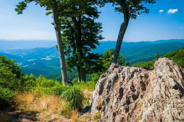 Vista das Montanhas Blue Ridge e Shenandoah Valley de Jewe — Fotografia de Stock