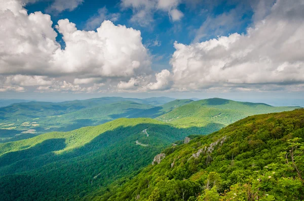 Vista das Montanhas Blue Ridge e Shenandoah Valley de Ston — Fotografia de Stock