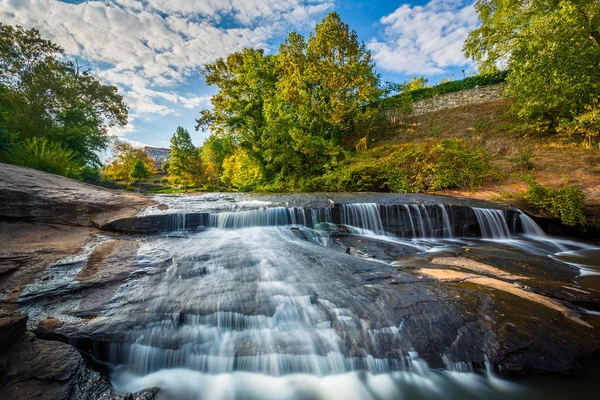 Cascata al Falls Park sulla Reedy, a Greenville, South C — Foto Stock