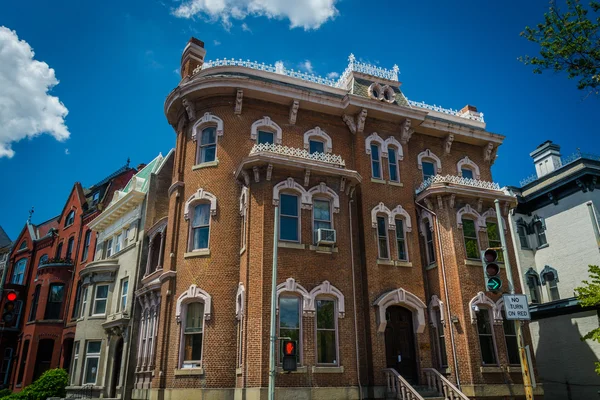 Historic row houses along Logan Circle, in Washington, DC. — Stock Photo, Image