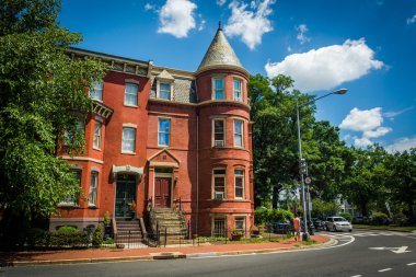 Tarihi satır boyunca Logan daire, Washington, Dc evler.