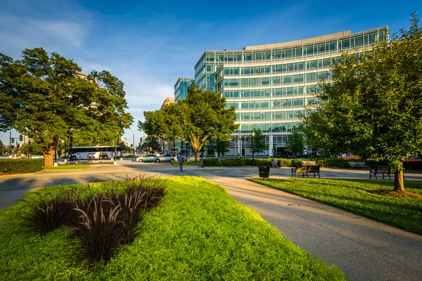 Gehweg am Washingtonkreis in Washington, DC. — Stockfoto