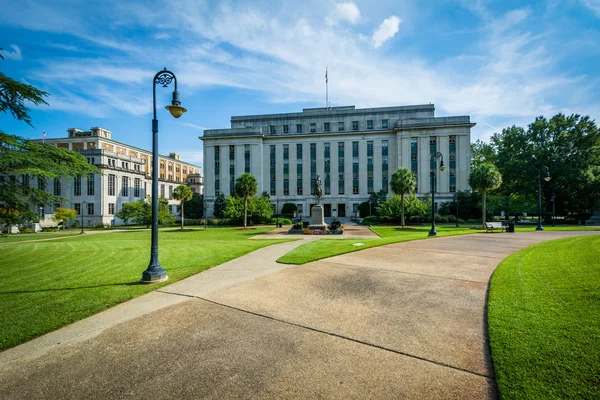 Edificios y pasarela en el Capitolio del Estado en Columbia, Ca del Sur — Foto de Stock