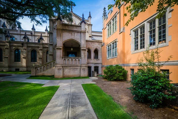 The exterior of Trinity Episcopal Cathedral, in Columbia, South — Stock Photo, Image