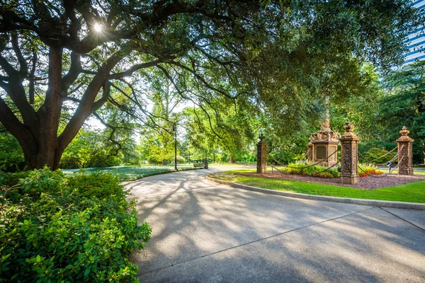 Walkway outside the South Carolina State House, in Columbia, Sou