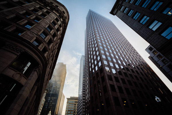 Skyscrapers in Boston, Massachusetts.