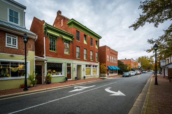 Dover Street, en el centro de Easton, Maryland . — Foto de Stock