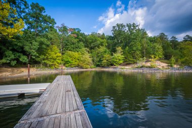 Dock, Mcdowell doğa göl Wylie içinde korumak, Charlotte, 