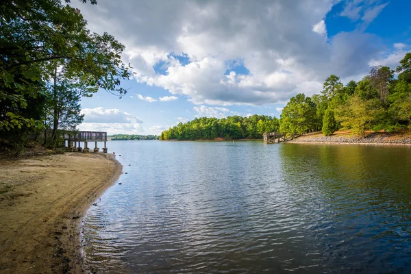 Lake Wylie, em McDowell Nature Preserve, em Charlotte, North Car — Fotografia de Stock