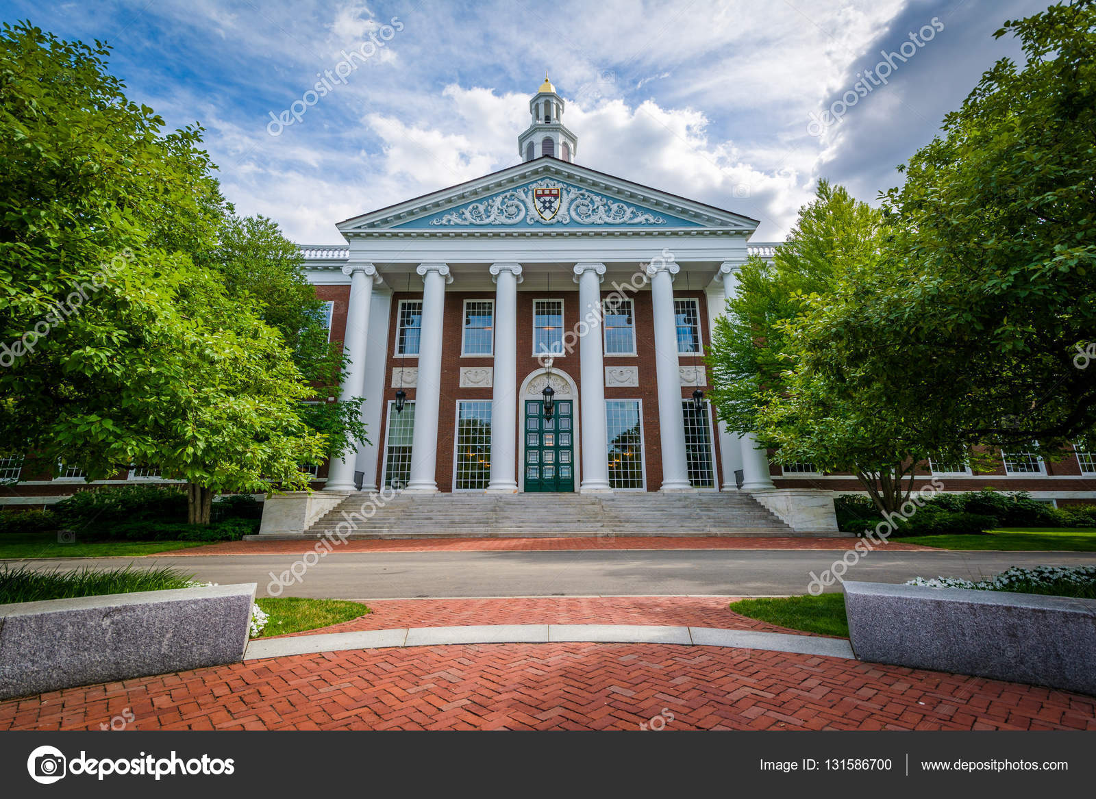 贝克图书馆，哈佛商学院，波士顿，吊唁——图库图片© appalachianview #131586700