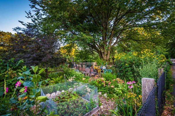 マサチューセッツ州ボストンのバック ベイ フェンスの庭園. — ストック写真