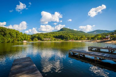 Dock Lake Lure, Lake Lure, Kuzey Carolina içinde.
