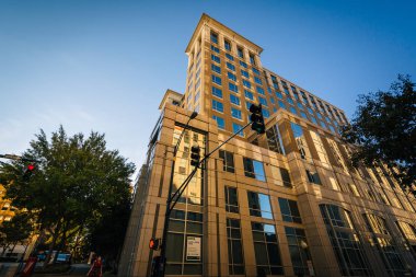 Winston-Salem, North Carolina şehir merkezinde modern bina.