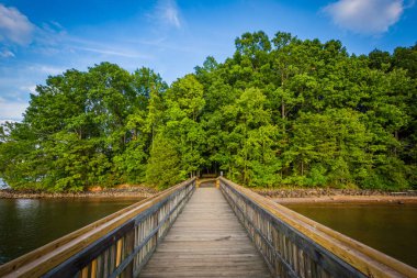 Göl Norman Ramsey Creek Park, Cornelius, Kuzey Ca iskelede